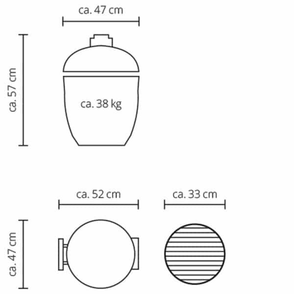 Monolith grill Junior Black