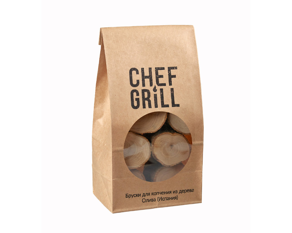 Бруски для копчения из оливы Chef Grill