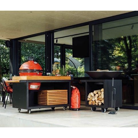 Стол OFYR Table PRO для Kamado Joe черный