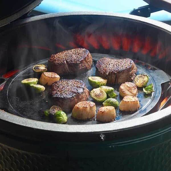 Тарелка чугунная планча, двусторонняя XXL/XL/L/M D360мм Big Green Egg