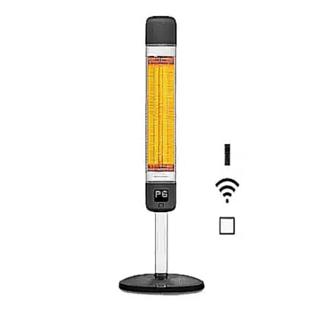 Напольный карбоновый обогреватель Luxeva SMART 2500-FR black