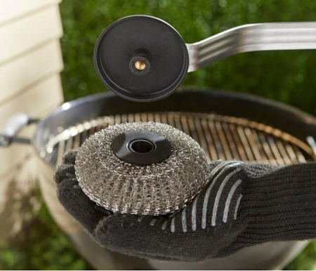 Круглая щетка для чистки Weber, 30 см с металлической щеткой