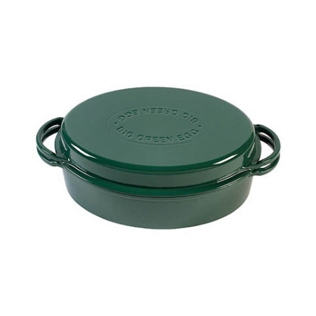 Жаровня чугунная овальная Big Green Egg 5,2 литра