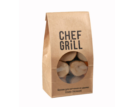 Бруски для копчения из оливы Chef Grill