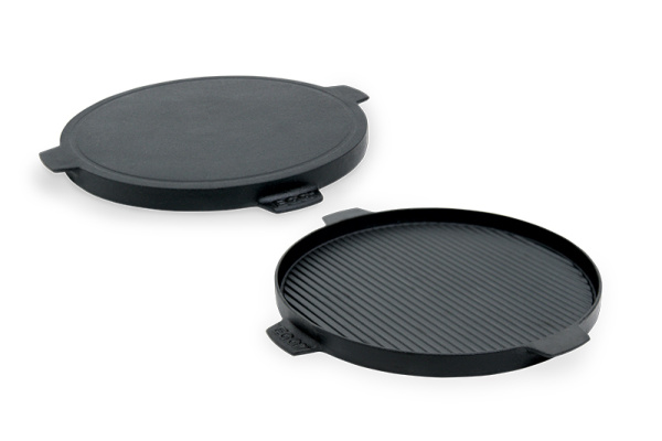 Тарелка чугунная планча, двусторонняя XXL/XL/L/M D360мм Big Green Egg