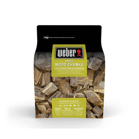 Дрова для копчения Яблоня 1.5кг Weber