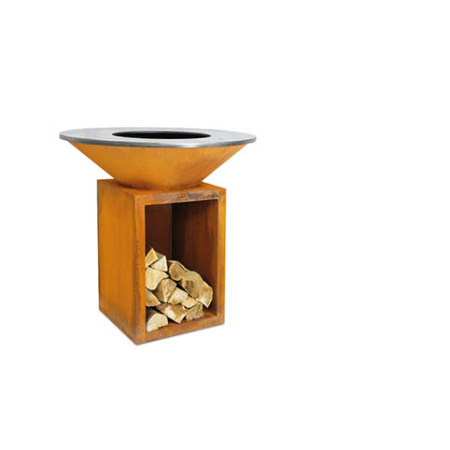 Угольный гриль очаг Ofyr Classic Storage 100 с дровницей