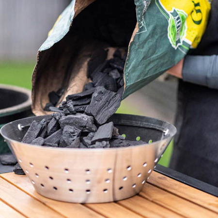 Стальная чаша для угля для гриля Big Green Egg MiniMax