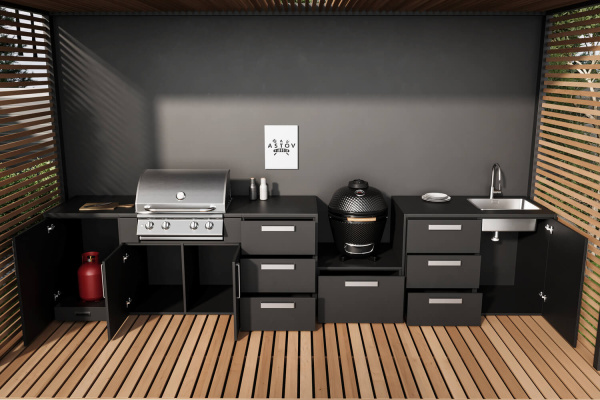 Комплект Astov BBQ Deluxe / АСТОВ БАРБЕКЮ Делюкс №9 (ширина 4180 мм)