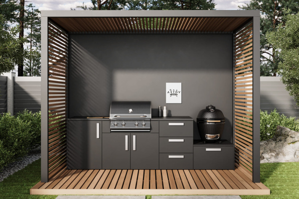 Комплект Astov BBQ Deluxe / АСТОВ БАРБЕКЮ Делюкс №8 (ширина 2960 мм)