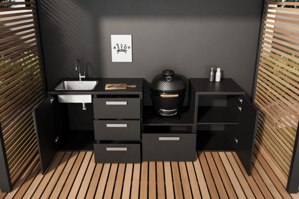 Комплект Astov BBQ Deluxe / АСТОВ БАРБЕКЮ Делюкс №5 (ширина 2580 мм)