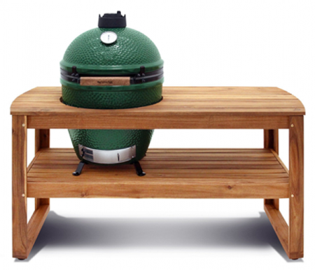 Керамический гриль Big Green Egg размер L со столом из лиственницы