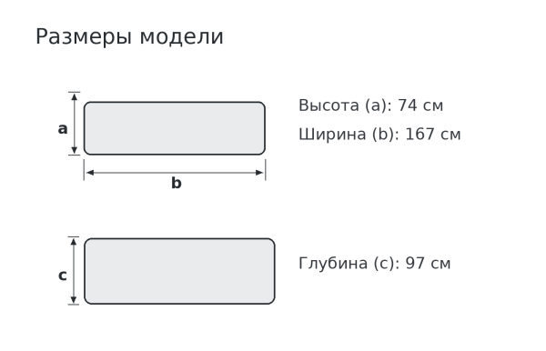 Элемент дивана модульного круглого «Малага»
