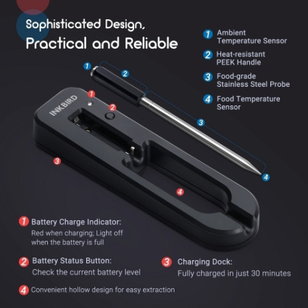 Цифровой термометр BlueTooth InkBird BG-BT1W