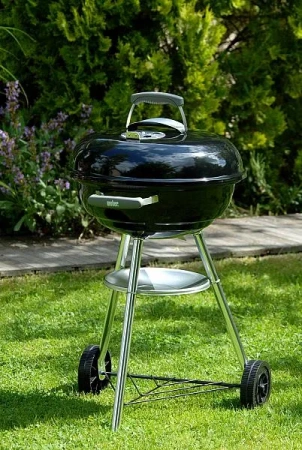 Weber Compact Kettle, 47 см, гриль угольный, черный