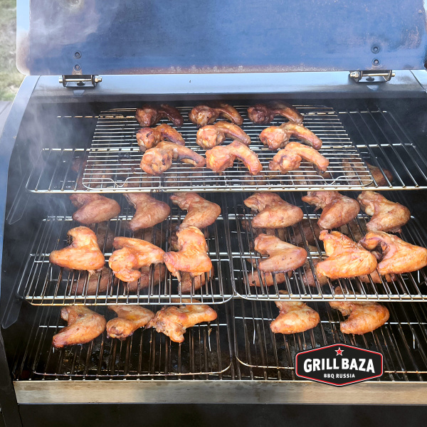 Решётка для мясных чипсов Grillbaza, нержавеющая сталь, аксессуар для печи