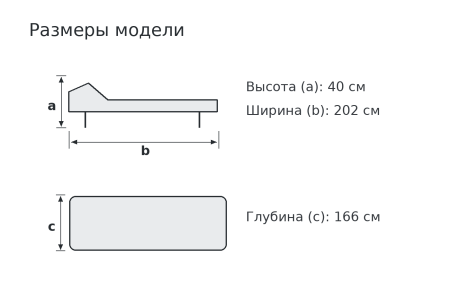 Размеры модели Rotang Lux, ID 331